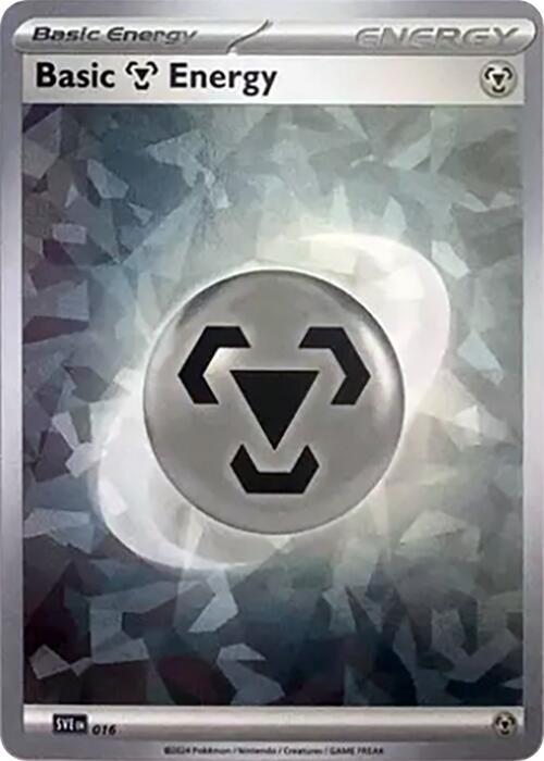 Basic Metal Energy (Cracked Ice Holo) 016 card from SV07: Stellar Crown