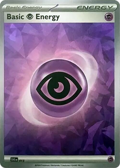 Basic Psychic Energy (Cracked Ice Holo) 013 card from SV07: Stellar Crown