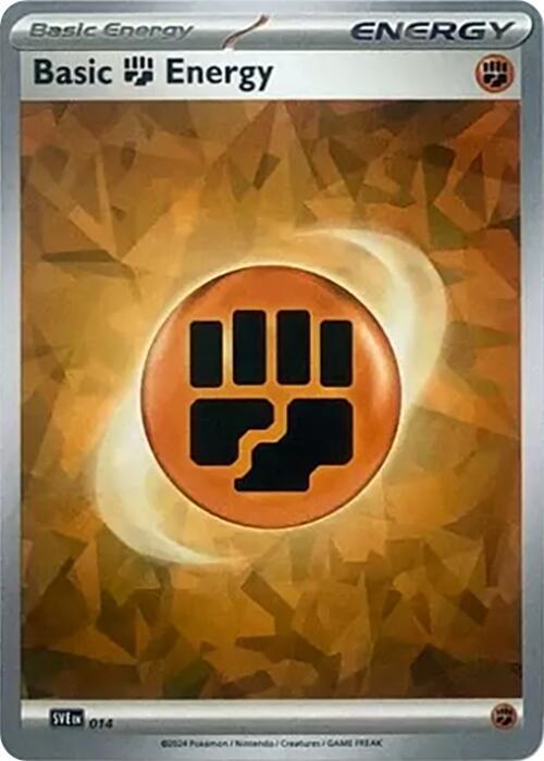 Basic Fighting Energy (Cracked Ice Holo) 014 card from SV07: Stellar Crown