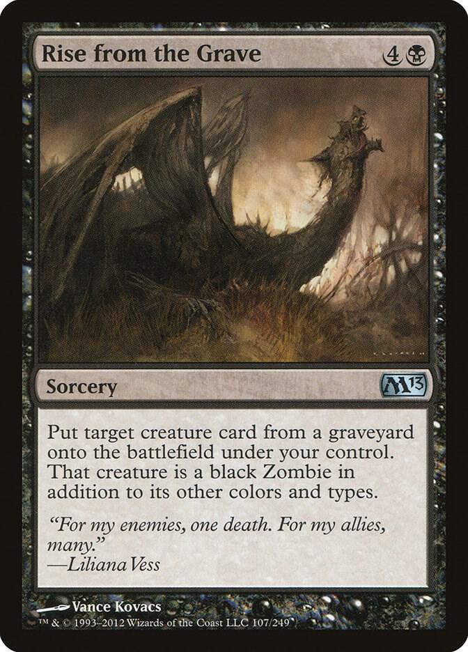 Rise from the Grave 107 card from Magic 2013 (M13)