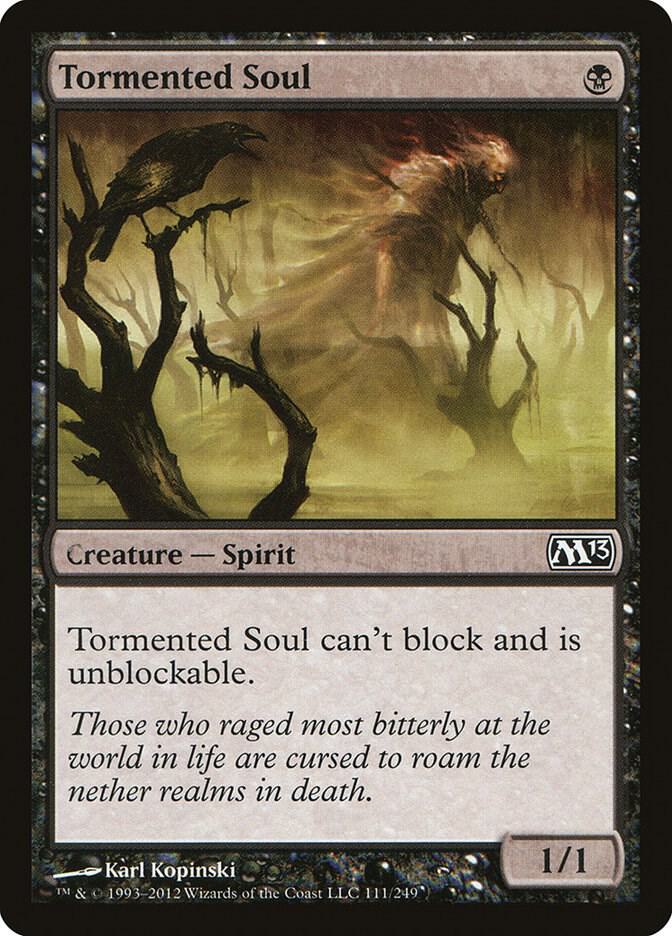 Tormented Soul 111 card from Magic 2013 (M13)