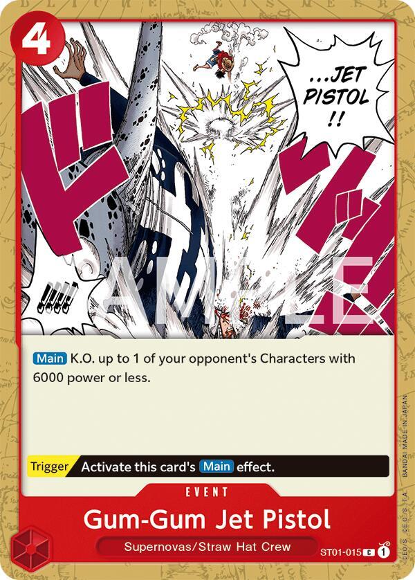 Gum-Gum Jet Pistol ST01-015 card from Revision Pack Cards