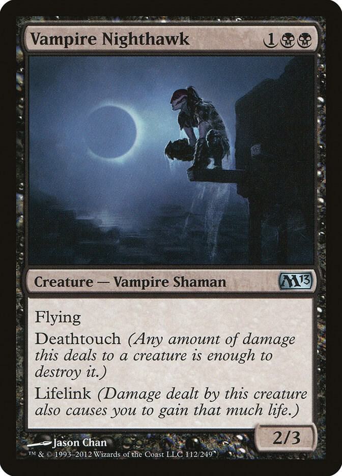 Vampire Nighthawk 112 card from Magic 2013 (M13)