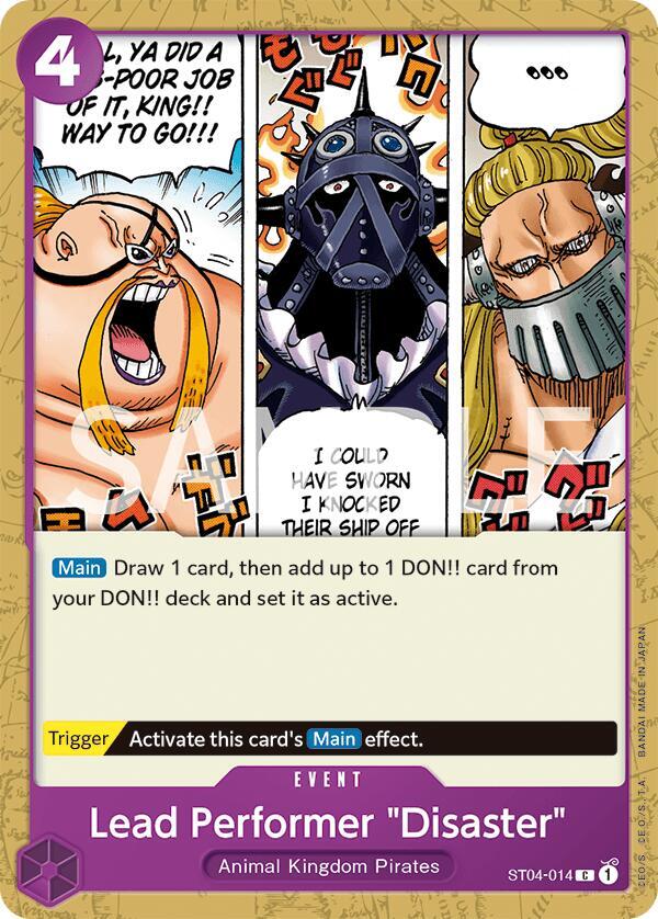 Lead Performer "Disaster" ST04-014 card from Revision Pack Cards