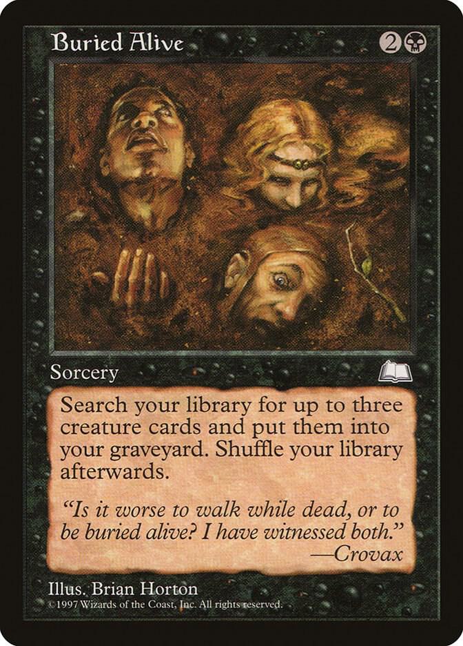 Buried Alive card from Weatherlight