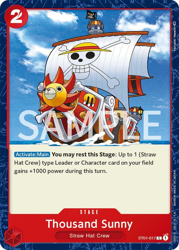 Thousand Sunny ST01-017 card from Revision Pack Cards