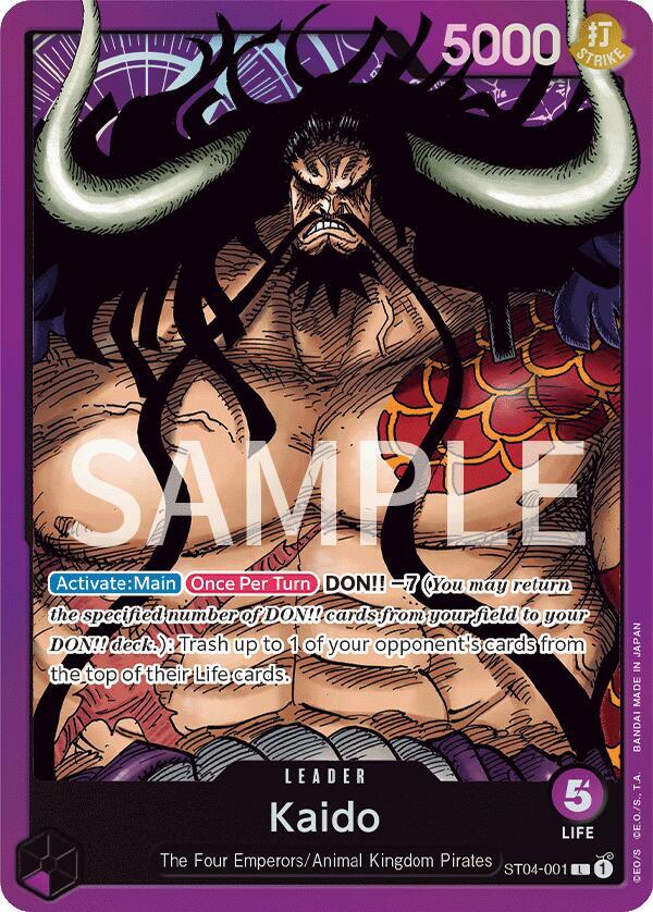 Kaido ST04-001 card from Revision Pack Cards