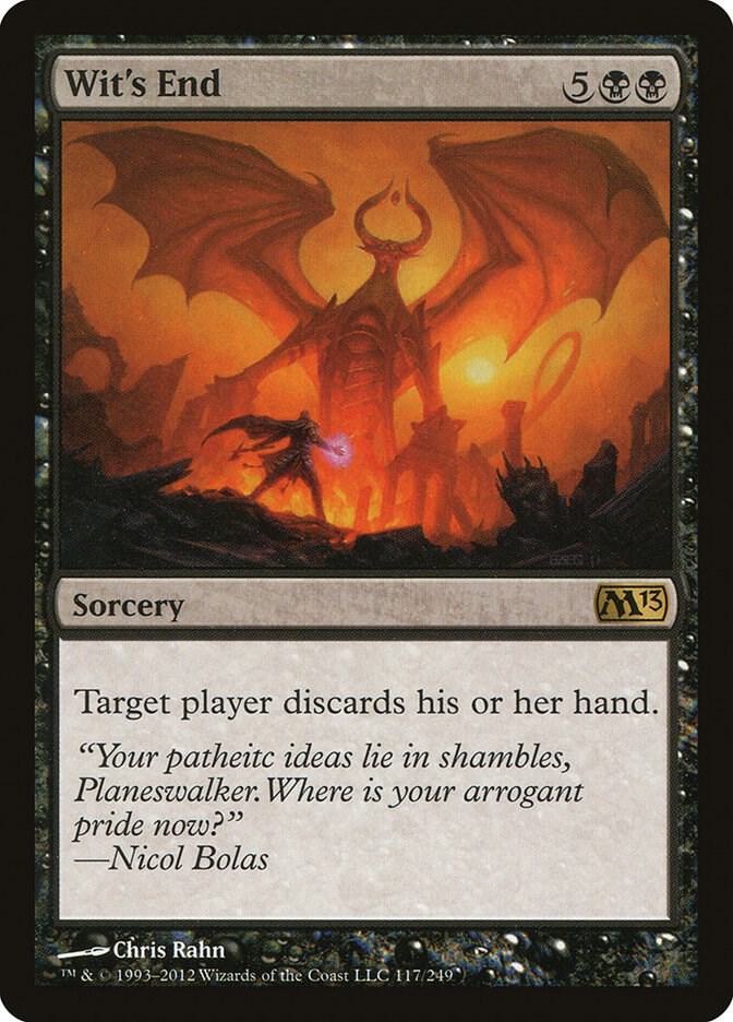 Wit's End 117 card from Magic 2013 (M13)