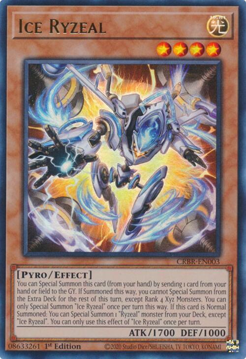 Ice Ryzeal CRBR-EN003 card from Crossover Breakers