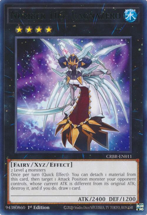 Number 103: Ragnazero CRBR-EN011 card from Crossover Breakers