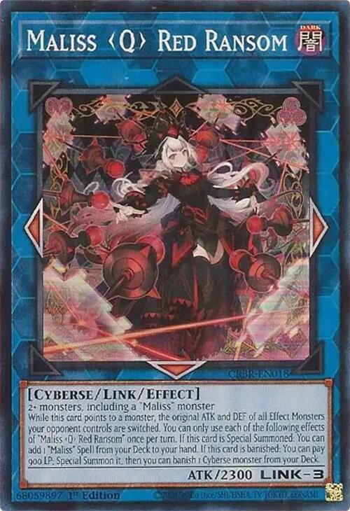 Maliss Q Red Ransom CRBR-EN018 card from Crossover Breakers
