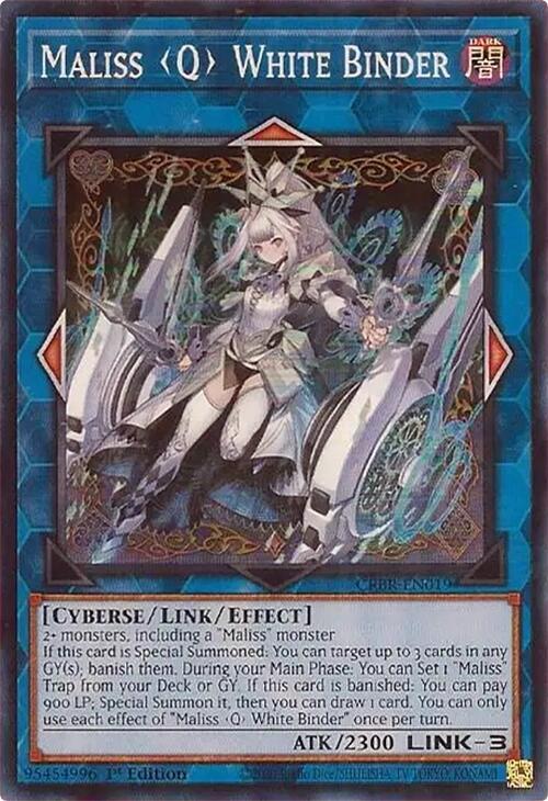Maliss Q White Binder CRBR-EN019 card from Crossover Breakers