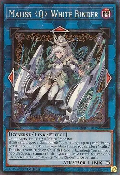 Maliss Q White Binder (CR) CRBR-EN019 card from Crossover Breakers