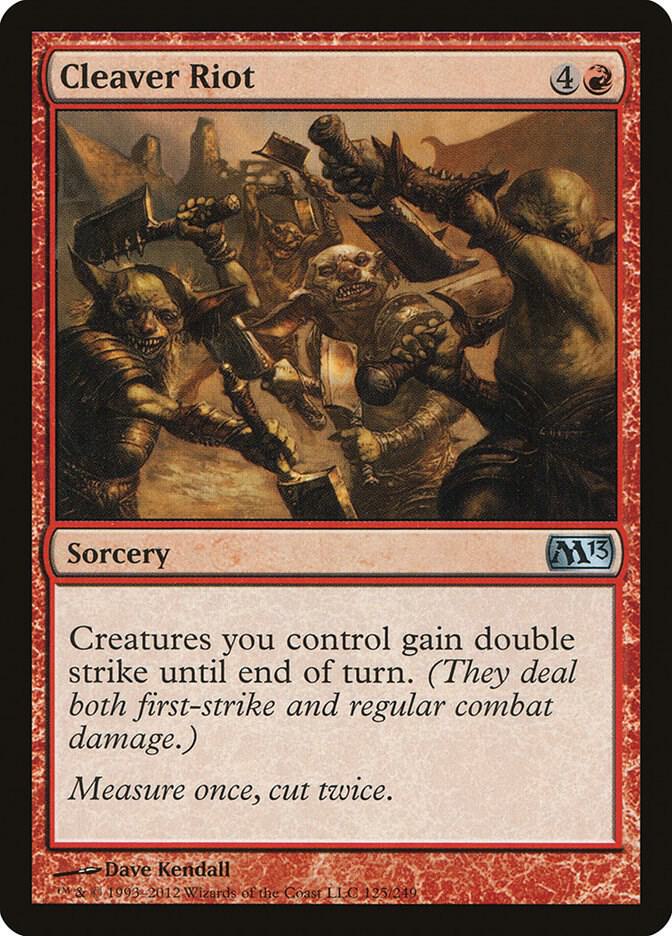 Cleaver Riot 125 card from Magic 2013 (M13)