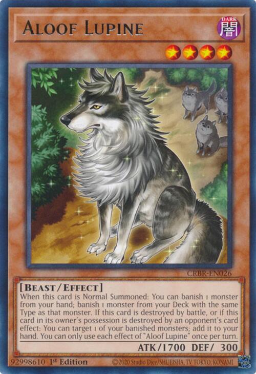 Aloof Lupine CRBR-EN026 card from Crossover Breakers