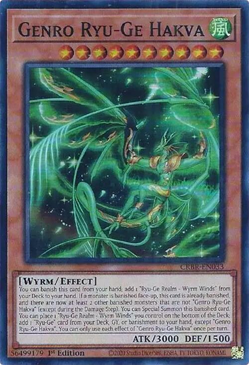 Genro Ryu-Ge Hakva CRBR-EN033 card from Crossover Breakers