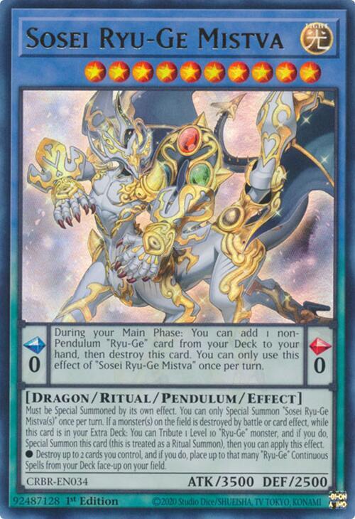 Sosei Ryu-Ge Mistva CRBR-EN034 card from Crossover Breakers