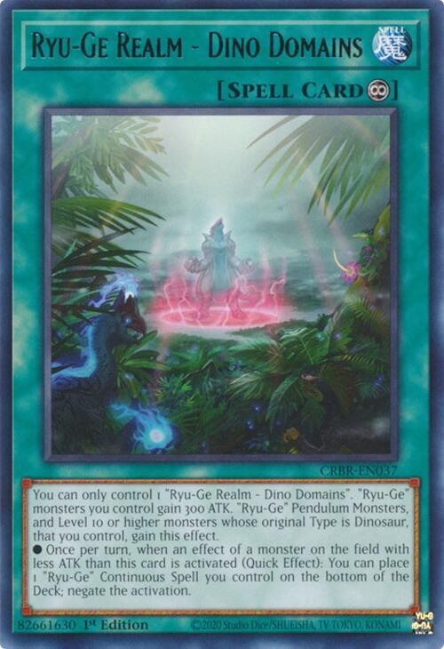 Ryu-Ge Realm - Dino Domains CRBR-EN037 card from Crossover Breakers