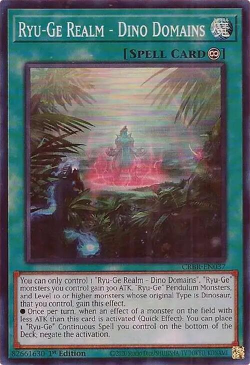 Ryu-Ge Realm - Dino Domains (SR) CRBR-EN037 card from Crossover Breakers