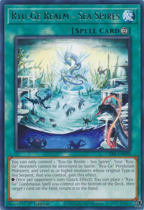 Ryu-Ge Realm - Sea Spires CRBR-EN038 card from Crossover Breakers