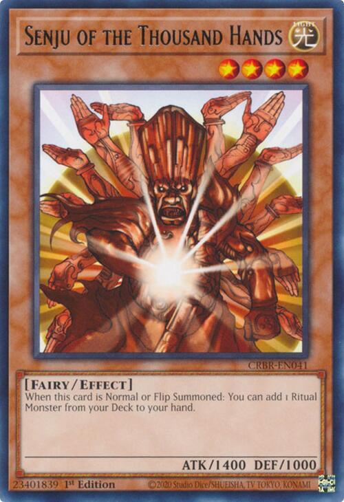 Senju of the Thousand Hands CRBR-EN041 card from Crossover Breakers