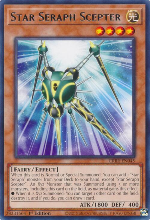Star Seraph Scepter CRBR-EN045 card from Crossover Breakers