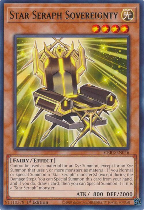 Star Seraph Sovereignty CRBR-EN046 card from Crossover Breakers