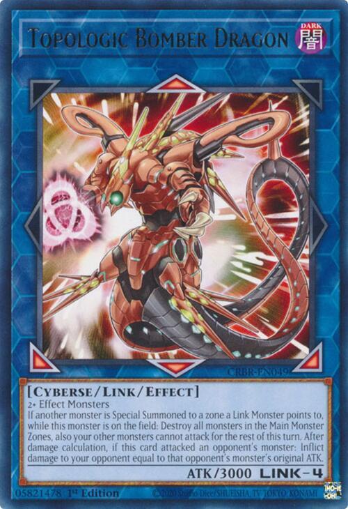 Topologic Bomber Dragon CRBR-EN049 card from Crossover Breakers
