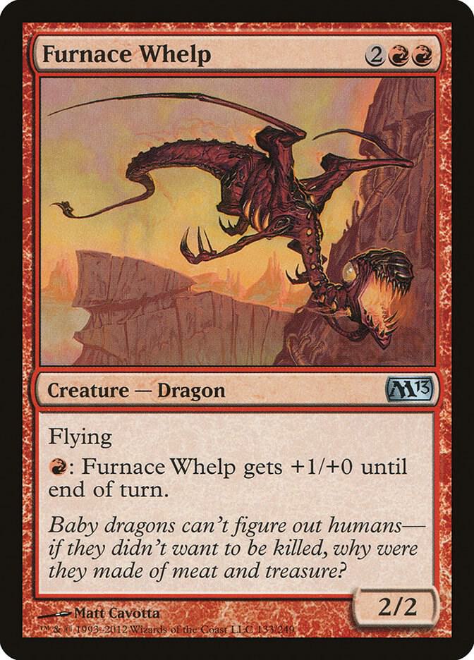 Furnace Whelp 133 card from Magic 2013 (M13)