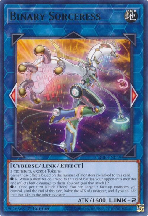 Binary Sorceress CRBR-EN059 card from Crossover Breakers