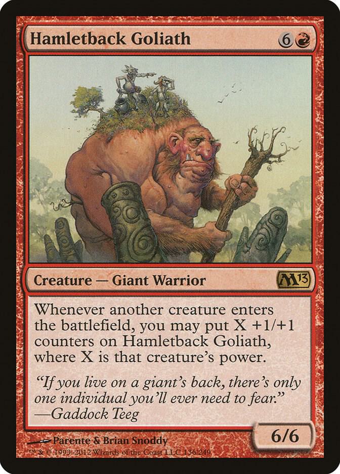Hamletback Goliath 136 card from Magic 2013 (M13)