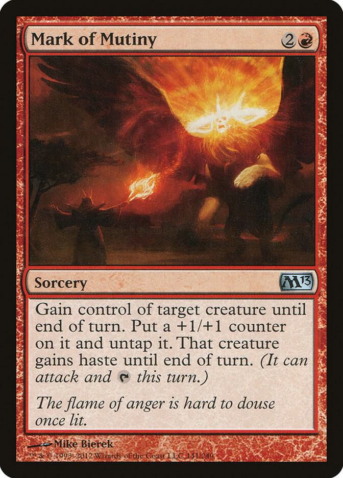 Mark of Mutiny 141 card from Magic 2013 (M13)
