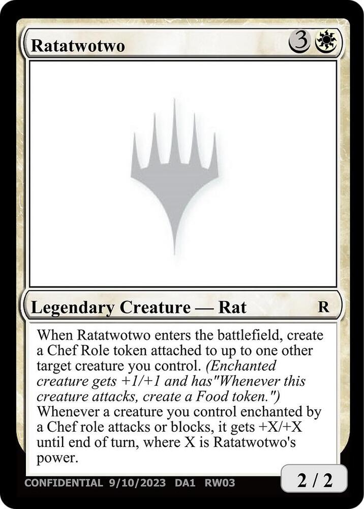 Ratatwotwo card from Un-Known Event Playtest Cards