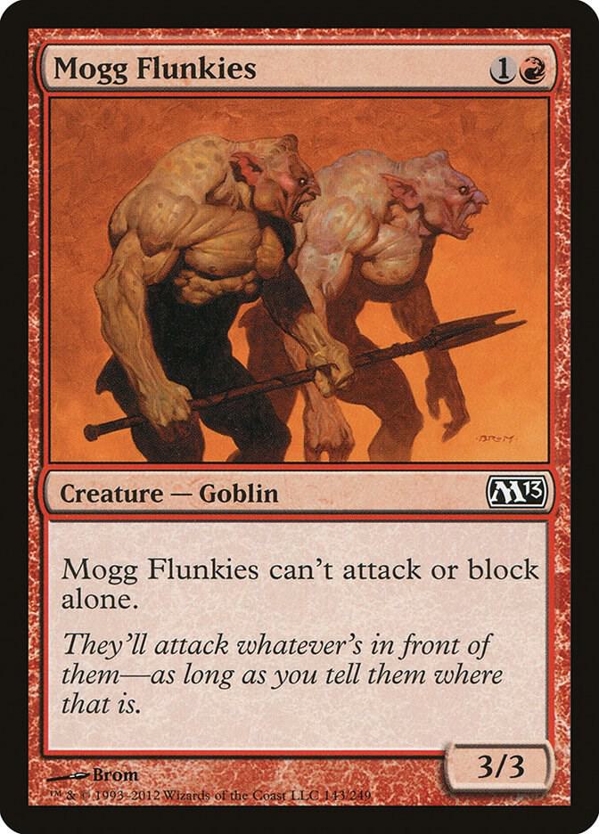 Mogg Flunkies 143 card from Magic 2013 (M13)