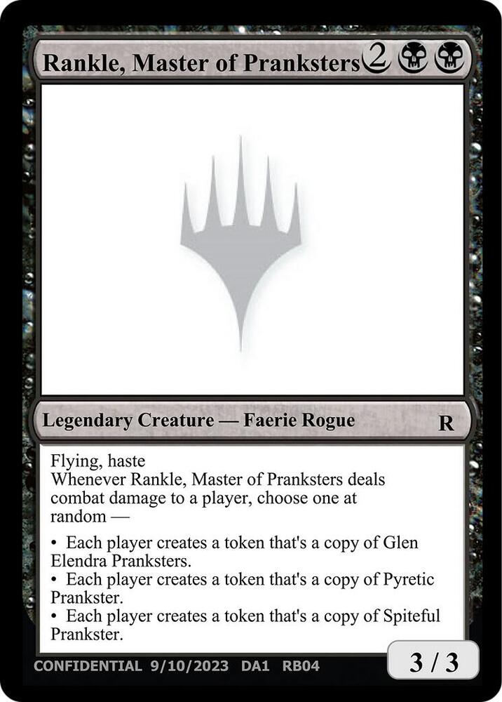 Rankle, Master of Pranksters card from Un-Known Event Playtest Cards