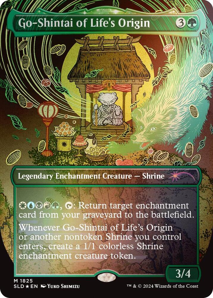 Go-Shintai of Life's Origin (Rainbow Foil) 1825 card from Secret Lair Drop Series