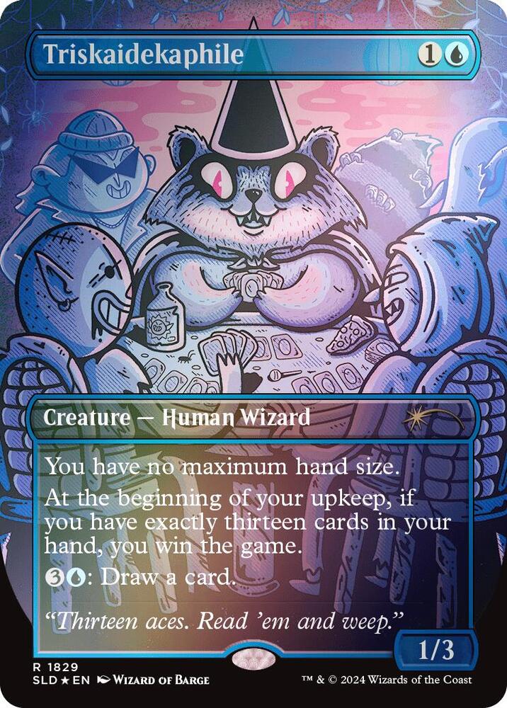 Triskaidekaphile (Rainbow Foil) 1829 card from Secret Lair Drop Series