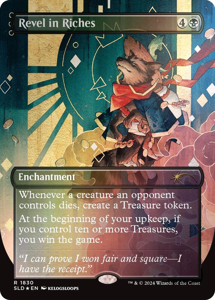 Revel in Riches (Rainbow Foil) 1830 card from Secret Lair Drop Series