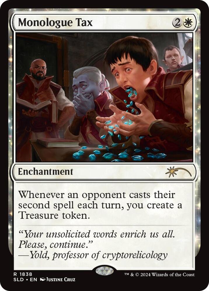 Monologue Tax 1838 card from Secret Lair Drop Series