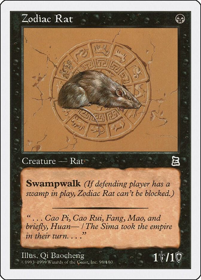 Zodiac Rat 98 card from Portal Three Kingdoms