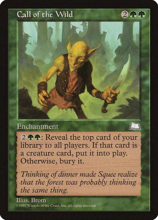 Call of the Wild card from Weatherlight