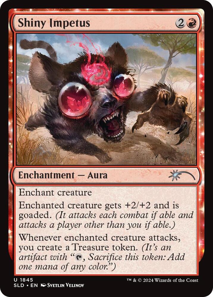 Shiny Impetus 1845 card from Secret Lair Drop Series