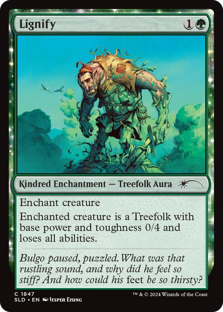 Lignify 1847 card from Secret Lair Drop Series