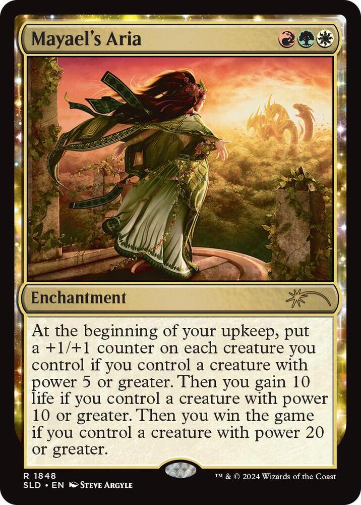 Mayael's Aria 1848 card from Secret Lair Drop Series