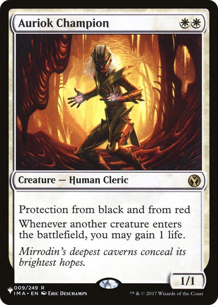 Auriok Champion 009/249 card from The List Reprints
