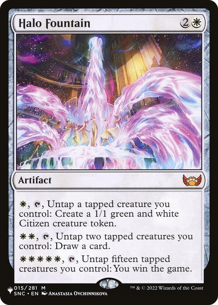 Halo Fountain 015/281 card from The List Reprints
