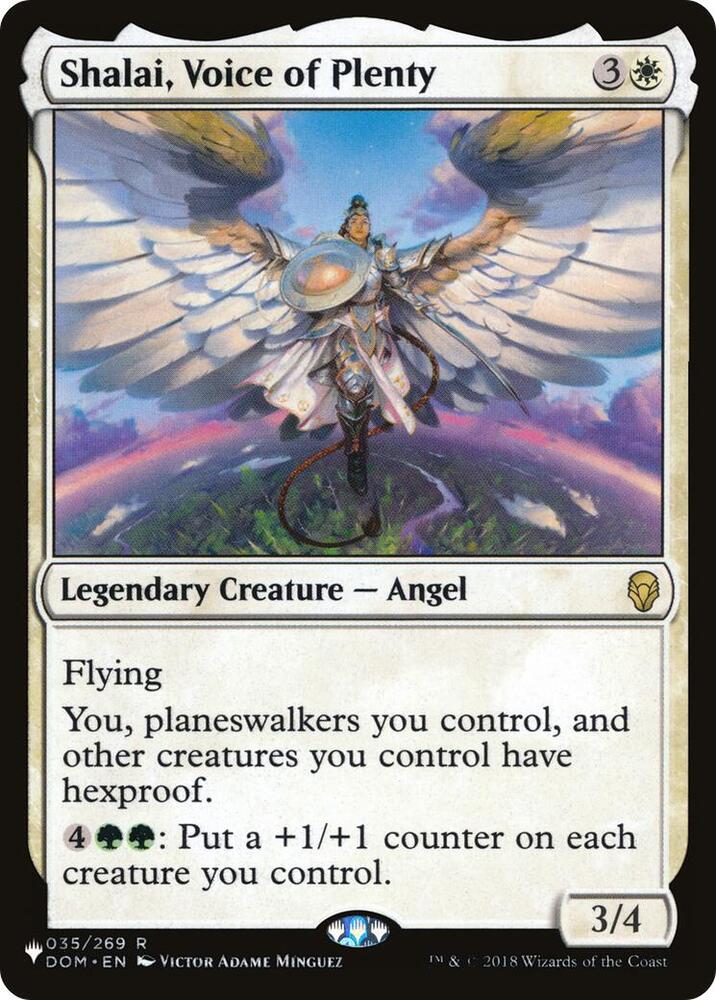 Shalai, Voice of Plenty 035/269 card from The List Reprints