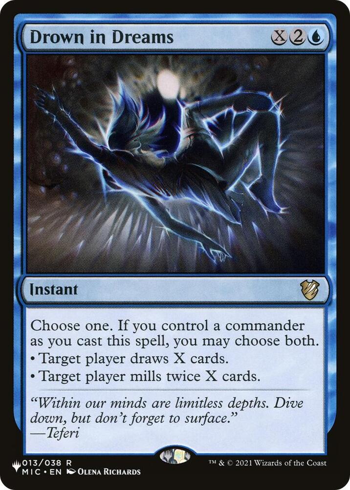Drown in Dreams 013/038 card from The List Reprints