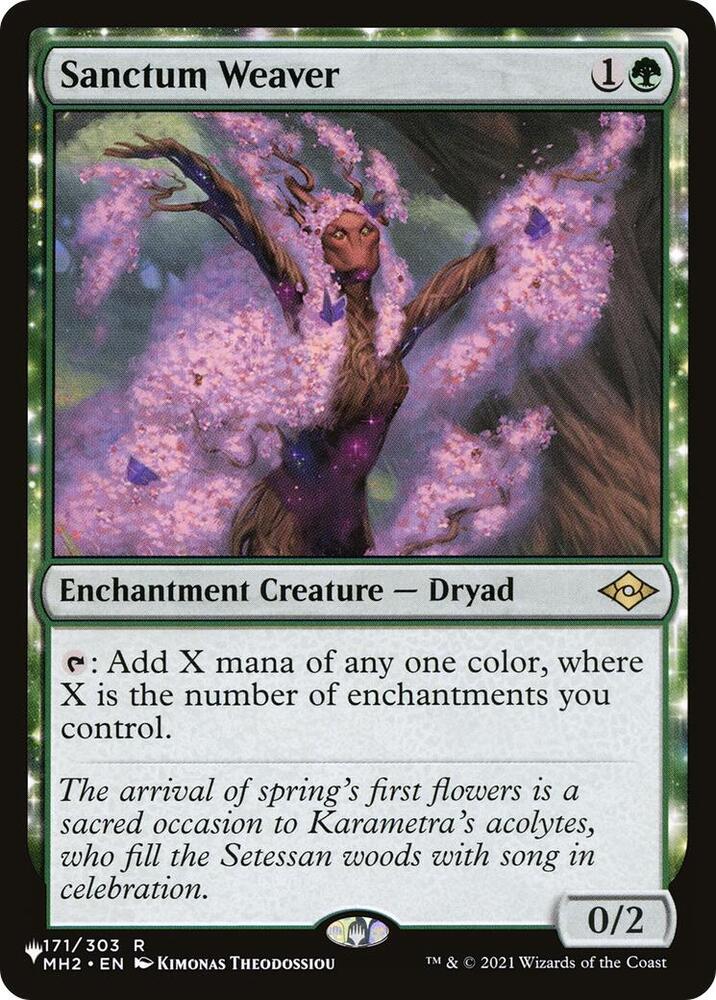 Sanctum Weaver 171/303 card from The List Reprints