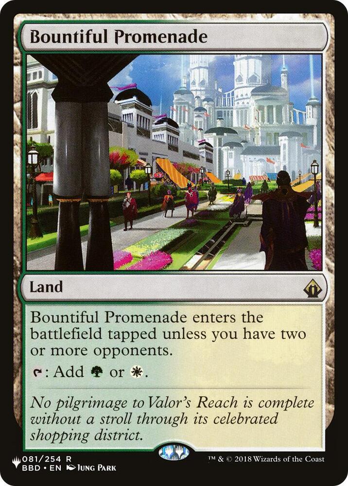 Bountiful Promenade 081/254 card from The List Reprints